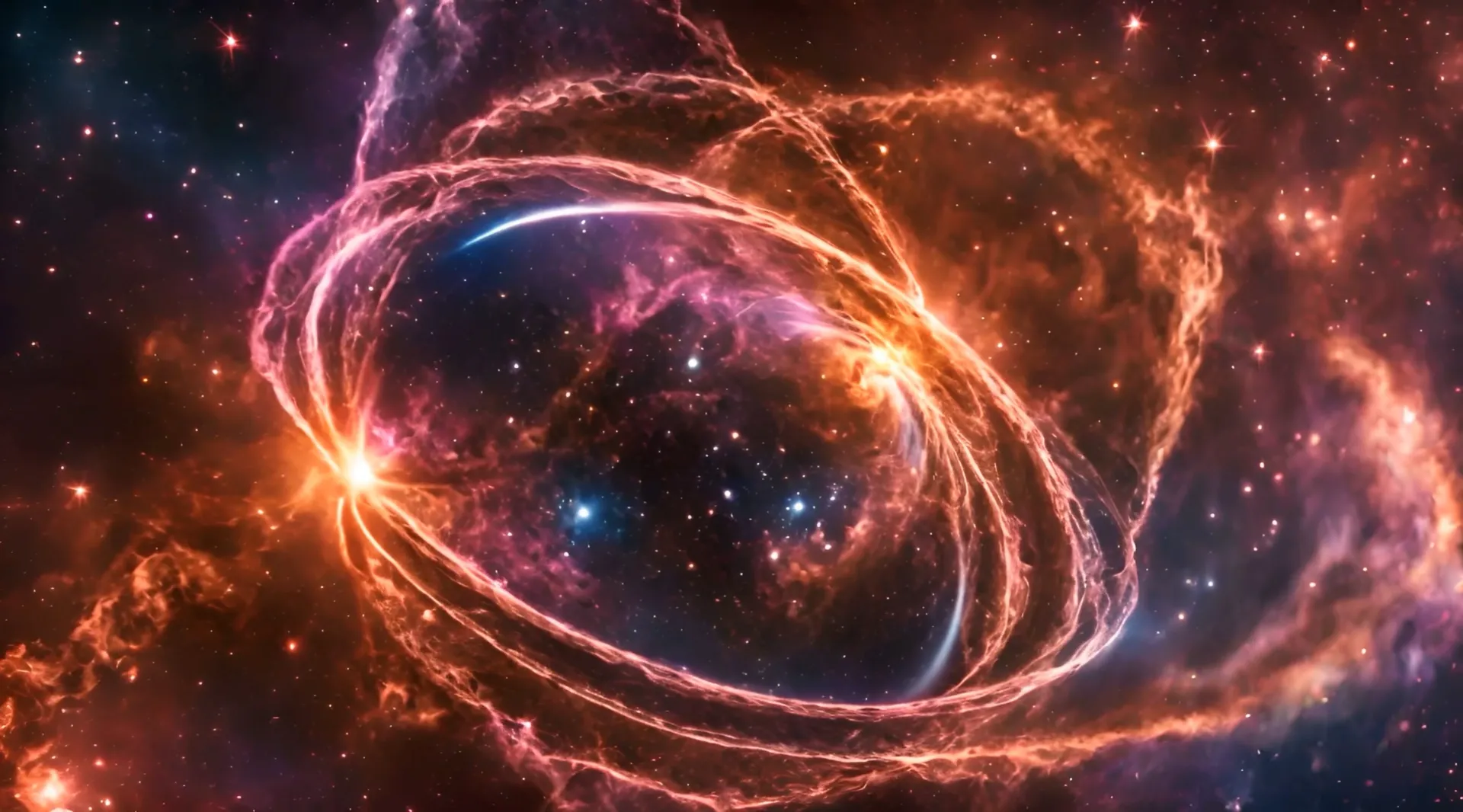Stunning Galactic Core Explosion Videos Backdrop